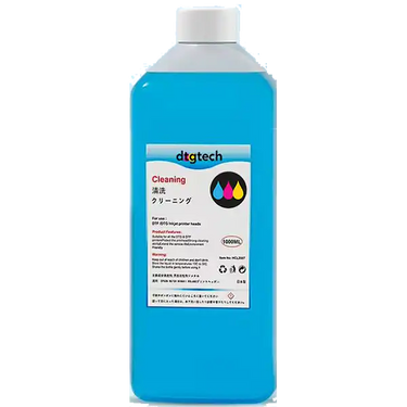 Print head cleaning solution - 1L, Blue — Quality printhead cleaning solution 1LT Bottle Blue for DTG & DTF printers